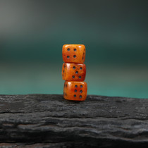 Hidden old material yak bone hand engraving auspicious day mother dice with pearl loose beads to play with Buddhas digy bone pearl