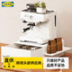 Coffee equipment storage dust-proof countertop coffee machine storage rack drawer desktop cup holder double-layer water bar storage rack