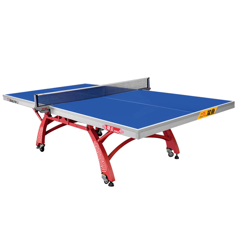双鱼翔云X1乒乓球桌祥云328A双折叠移动式室内标准乒乓球桌比赛台