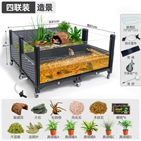 Четырехкратный серый [ландшафт воды и земли]