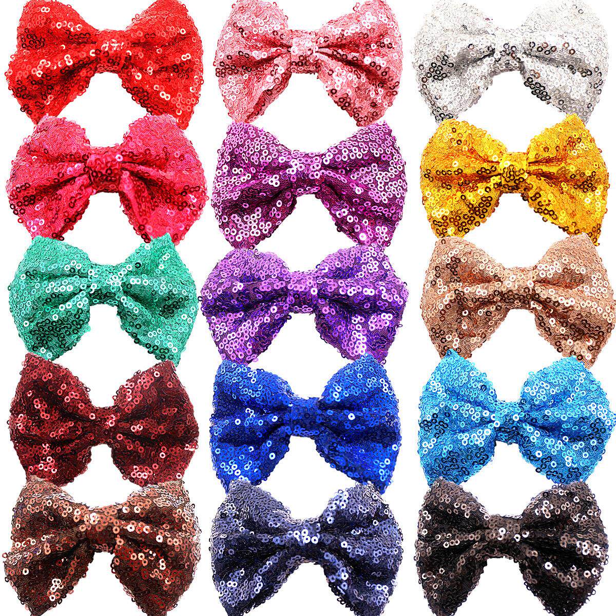 European and American exploits with bright sheet butterfly knot hair clip foreign trade cute girl hair clip Ornament Speed Selling manufacturer Direct sale