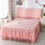 Hàn Quốc phiên bản của một mảnh duy nhất của bộ lanh ren giường bedspread giường váy công chúa một mảnh bìa giường trượt Simmons bảo vệ tay - Trải giường ra trải nệm