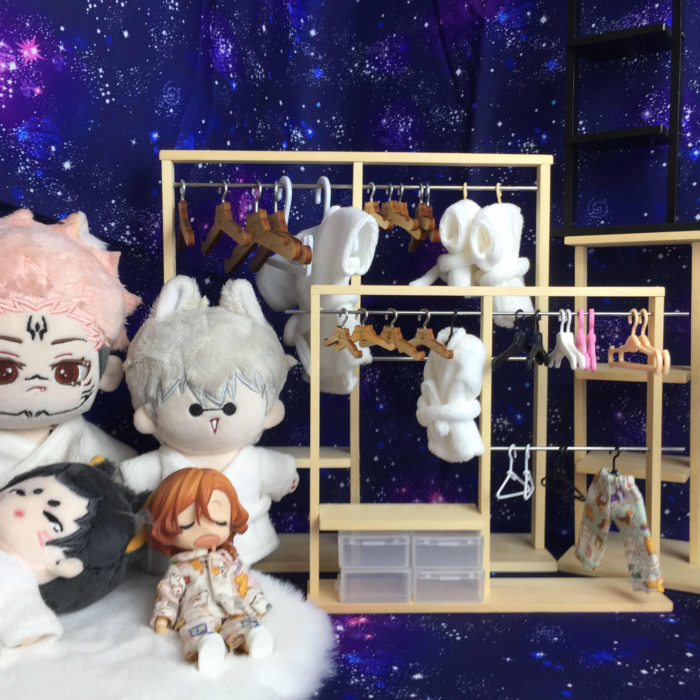 Landing rack 12 minutes 8 minutes and 6 min BJD cloth 10 15 20cm cotton doll with ob11 doll dust collection