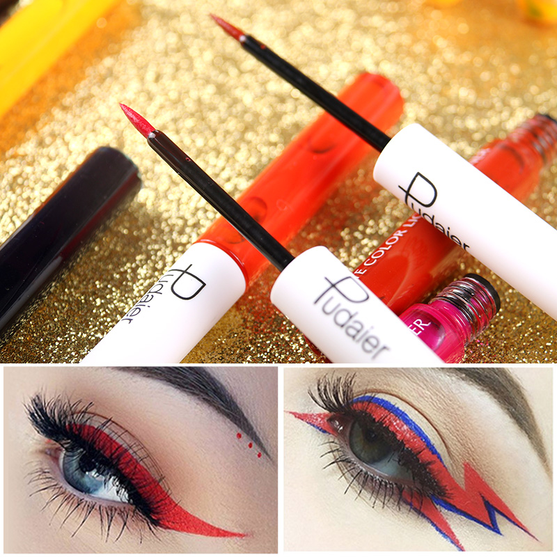 15 color eyeliner liquid female waterproof non-smudge white blue brown liquid hard head hypoallergenic eyeliner