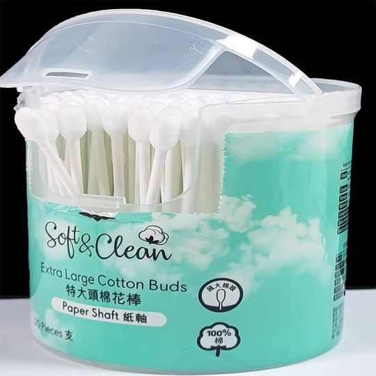 Extra Large Cotton Swabs, 120 Pieces, Paper Shaft, Large Head Cotton Swabs, Double-Headed Cotton Swabs, Extra Large Size Cotton Swabs