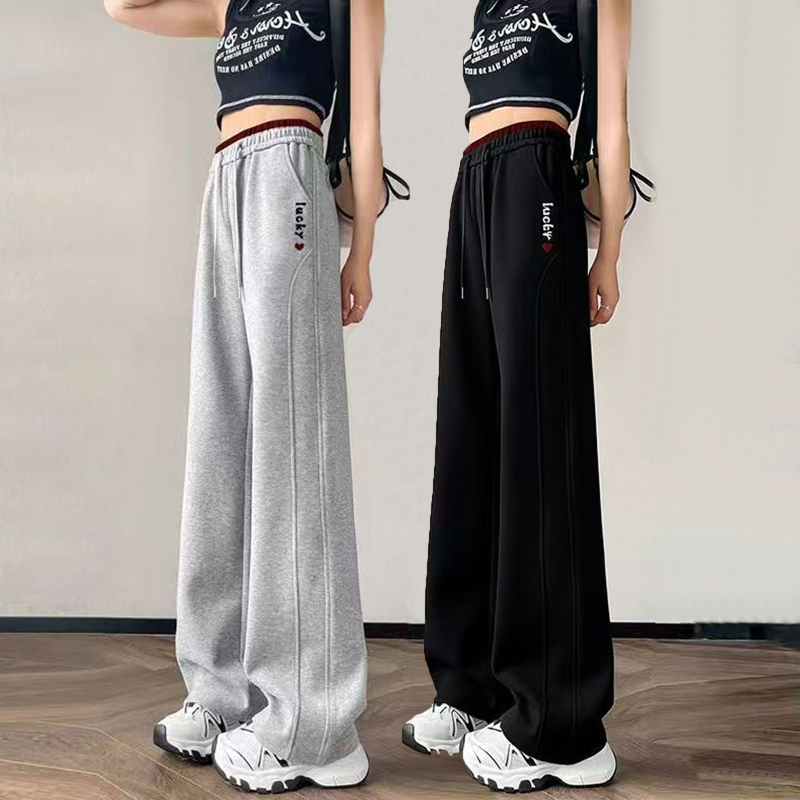Girls' Pants Spring and Autumn Children's Straight-Leg Sweatpants 2026 New Style Girls' Sweatpants Spring Big Girls' Casual Long Pants Girls' Pants Spring and Autumn Children's Straight-Leg Sweatpants 2026 New Style Girls' Sweatpants Spring Big Girls' Casual Long Pants