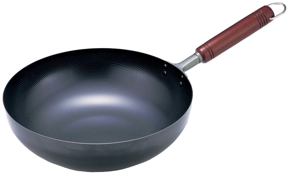 Japan original procurement SUPER-EMBOSS iron wok 30 cm Futaba industrial non-stick pan IRON pan