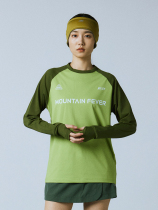 MOUNTAINFEVER AW22 horn raglan sleeves elastic quick-drying LOGO long-sleeved TEE