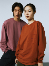 MOUNTAINFEVER AW22 outdoor MF LOGO color contrast embroidery pocket long sleeve TEE