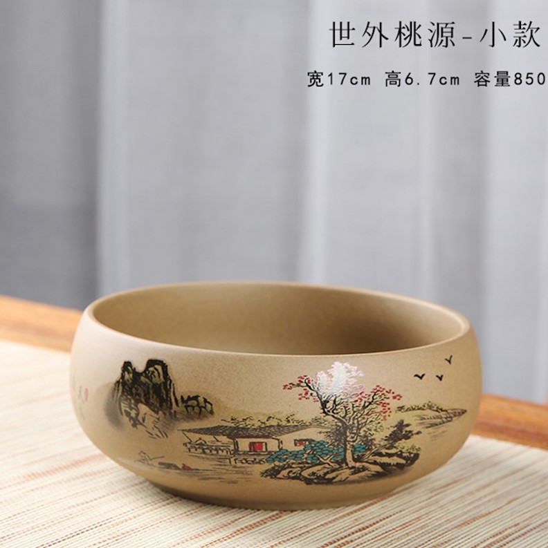 Wash the Japanese zen tea accessories trumpet large heavy tea set writing brush washer water jar water Wash basin of ceramics