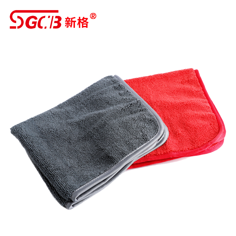 SGCB new high and low waxing towel Waxing absorbent microfiber car towel Car wash towel