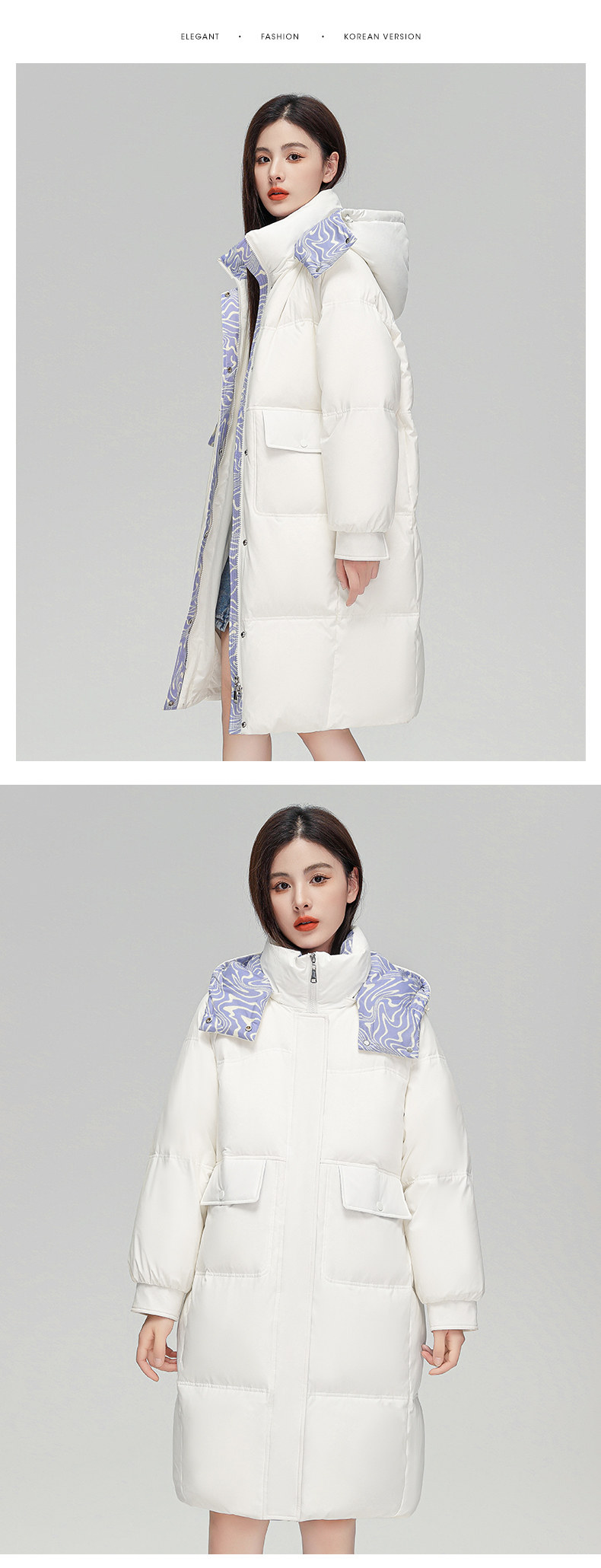 雅鹿 22年秋季 女式中长款加厚连帽羽绒服 天猫优惠券折后￥299包邮（￥809-510）3色可选