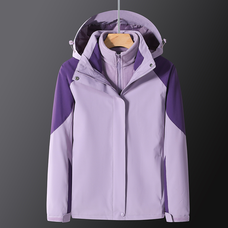 Outdoor stormtrooper women's three-in-one two-piece detachable velvet thickened winter ski suit tide brand Korean men