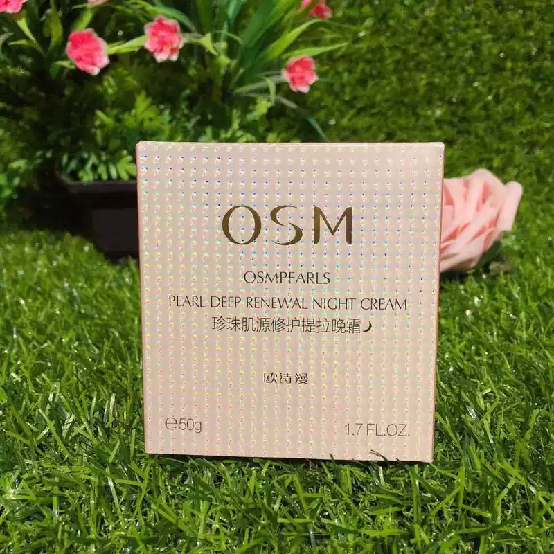 Ou Shiman Pearl Muscle Source Repair Lifting Night Cream Kem Dưỡng Ẩm Làm Sáng Da Màu Da Thu Nhỏ Lỗ Chân Lông Chính Hãng Nữ - Kem dưỡng da