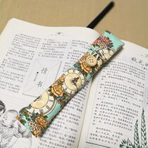  New fabric pencil pen bag pen bag simple anti-fall hand-made custom flannel lining single pen cover