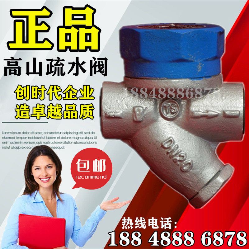 Gaoshan brand valve steam trap BS19H-16 disc trap thermal power threaded trap DN