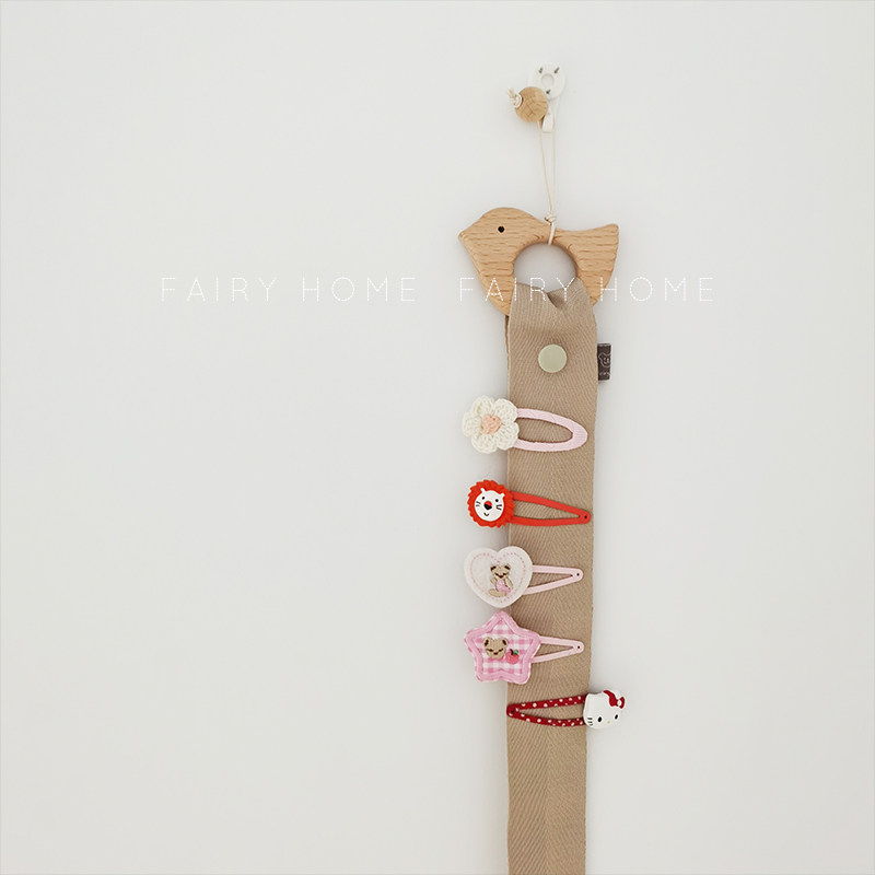 (fairy)ins Korean children's hair clip storage girls jewelry storage rope baby hair accessories finishing belt
