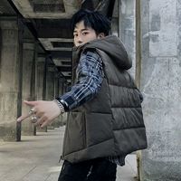 Vest nam mùa thu đông mới phiên bản Hàn Quốc của xu hướng đẹp trai mùa đông xuống cotton vest ấm đệm vest vest nam quần áo hoodie nam