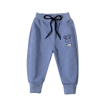 Boy Grey Sports Pants Spring Autumn Style Baby Long Pants 100 Hitch Children Casual Pants Baby Outside Wearing Ocean Gas Tide