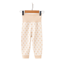 Bébé nouveau-né Haute taille protectrice ventre PP pants en coton pur coton pur No os longs pantalons hommes et femmes coton couleur coton autummes pantalons pour dormir