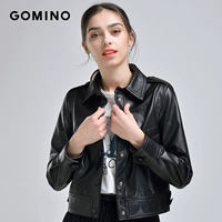 GOMINO Осенняя короткая куртка, 2019, из натуральной кожи