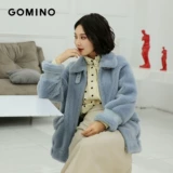 GOMINO Haining осень и зима новые продукты большие прокрутки кожи овцы кожи линия в короткой женской паром