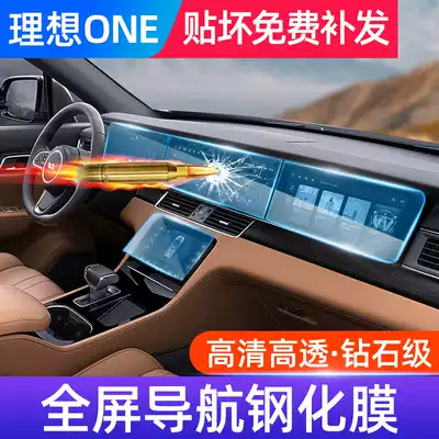 Ideal one modified central control screen tempered film car carrier supplies special anti-collision strip film upgrade interior accessories