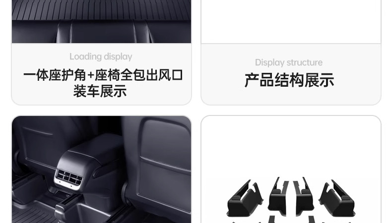 Suitable for the New Version of Tesla Modely/Yl Interior Tpe Floor Mats, a Full Set of Protective Accessories, New Car Floor Mat Modifications