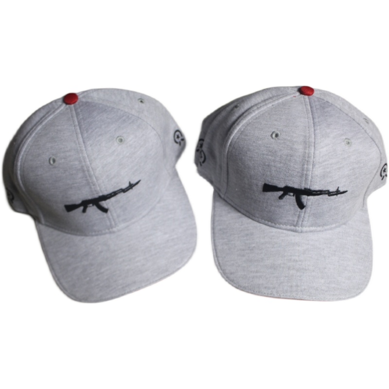 Military style foreign trade Poland CAP SQUAD knitted double layer cotton exquisite embroidery dome short brim baseball cap