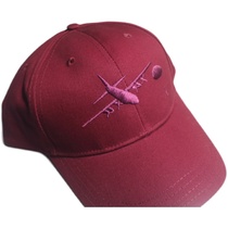 Military Style West Custom Market Garden Operation Airborne Forces Cotton Burgundy Embroidered Dome Short Brim Baseball Cap