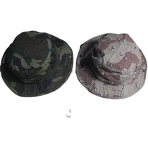 Style militaire beau chapeau de pêcheur à larges bords en coton simple lavé et vieilli pare-soleil décontracté pour hommes et femmes