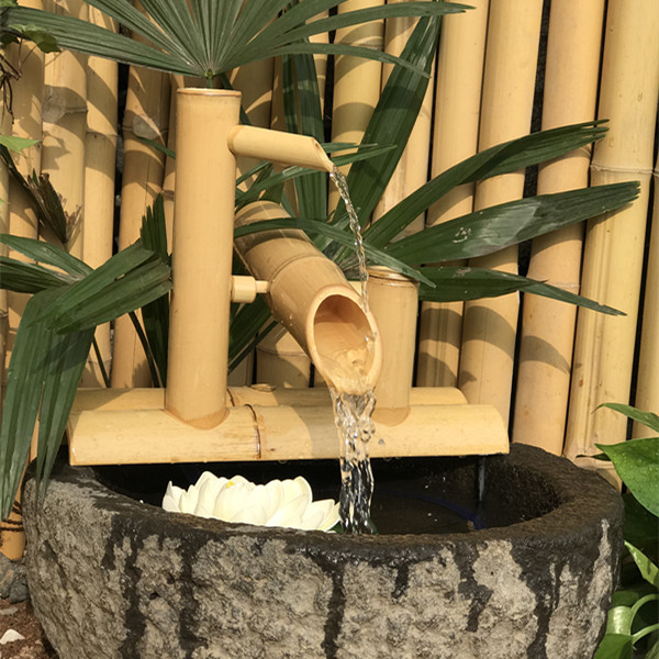 Japanese-Style Bamboo Deer Scarecrow, Deer Scarecrow Water Feature, Water Feature Ornament, Garden Design Monk Hut, Bamboo Bird Scarecrow, Bird Scarecrow
