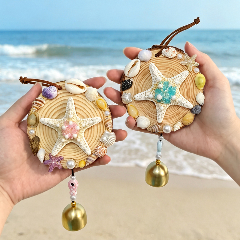 Sea Star Shell Rotatable Refrigerator Magnet, Natural Shell Crafts, Wind Chimes, Seaside Travel Cultural and Creative Gifts, Souvenirs Sea Star Shell Rotatable Refrigerator Magnet, Natural Shell Crafts, Wind Chimes, Seaside Travel Cultural and Creative Gifts, Souvenirs