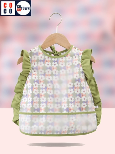 Детский летний слюнявчик, тонкий водонепроницаемый нагрудник без рукавов, анти-грязь, сзади на завязках