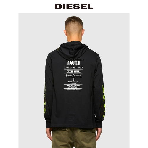 Diesel Трендовый лонгслив с капюшоном для отдыха
