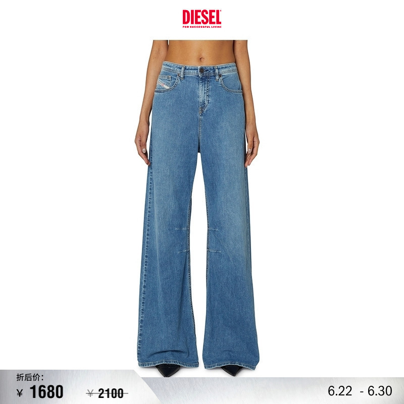 [Discount] Diesel Women's Mirt Blue Flared Jeans A15956R68Ns