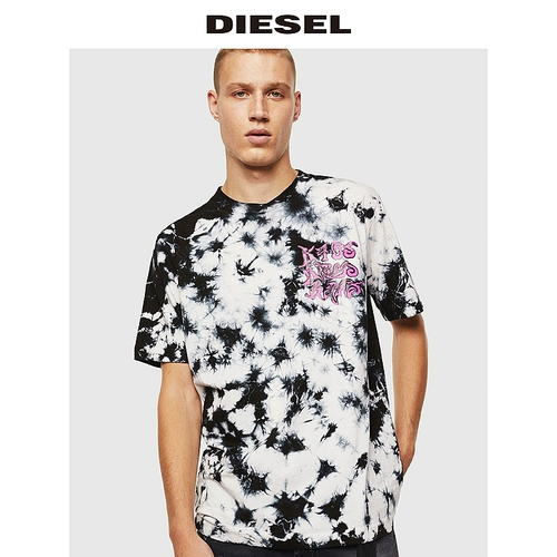Diesel Летняя трендовая ретро футболка с коротким рукавом, 2020