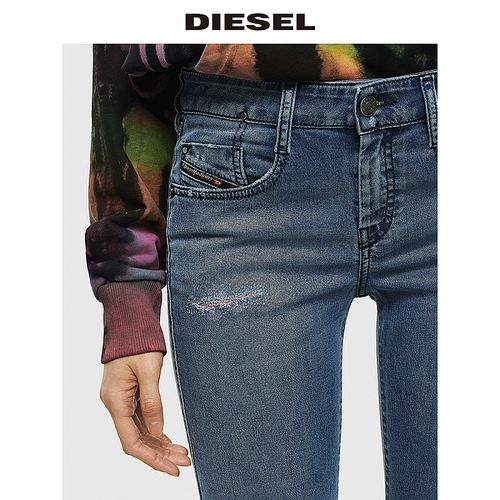 Diesel Г-жа D-Ollies-Je Эластичные тонкие повседневные джинсы 00SWC3069MC