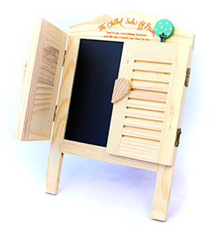 Wooden door open small blackboard Reunion plate Photo Adornment Toddler Child Birthday Gift Prizes Puzzle Toys