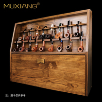 Multiple solid wood pipe racks pipe accessories wooden pipe racks special pipe racks display racks pipe seats