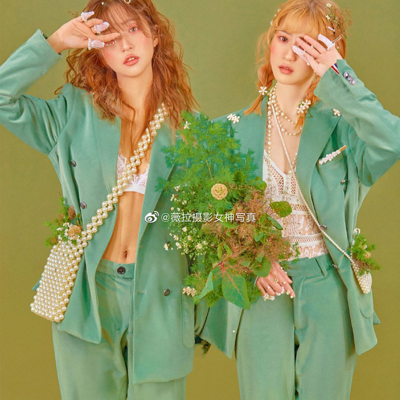 Photo studio new private suit art photo girlfriends Photo theme clothing sister dress photo photography magazine cover