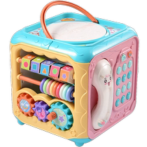 Baby hand drum drum toy childrens music 1 year old and 16 months old baby early education educational hexahedron charging