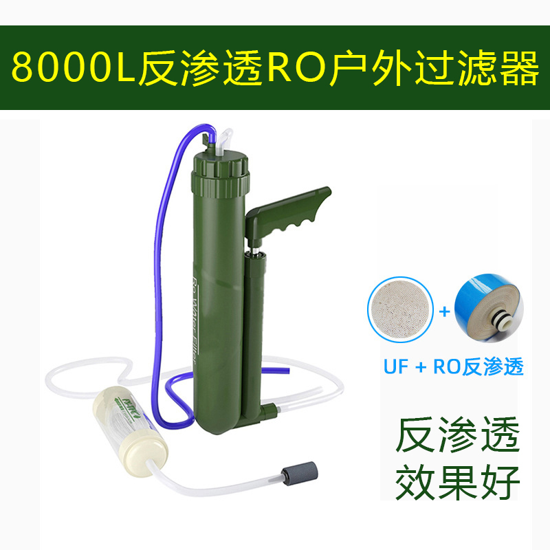 Ro Reverse Osmosis Outdoor Survival Equipment Portable Direct Drinking Water Purifier Outdoor Water Filter Water Filter
