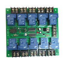 Power sequencer board 10 channels 30A sequential start reverse sequence stop 0 2-4 seconds adjustable QF-S30-10