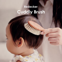 German Redecker Natural Wool Baby Comb Soft and Safe Baby Hair Comb Newborn Massage Lanugo Hair Comb