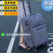 Canvas xe đẩy vali hộp mật khẩu nữ Oxford vải không thấm nước 28 inch công suất lớn hộp vải 24 inch phổ quát bánh xe nam
