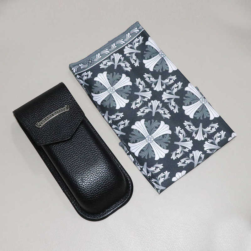 Horseshoe Croix Heart Eyeglass Case New Anti-Pressure Handmade Myopia Glasses Case High-End Lychee Pattern Leather Case Sunglasses Case Horseshoe Croix Heart Eyeglass Case New Anti-Pressure Handmade Myopia Glasses Case High-End Lychee Pattern Leather Case Sunglasses Case