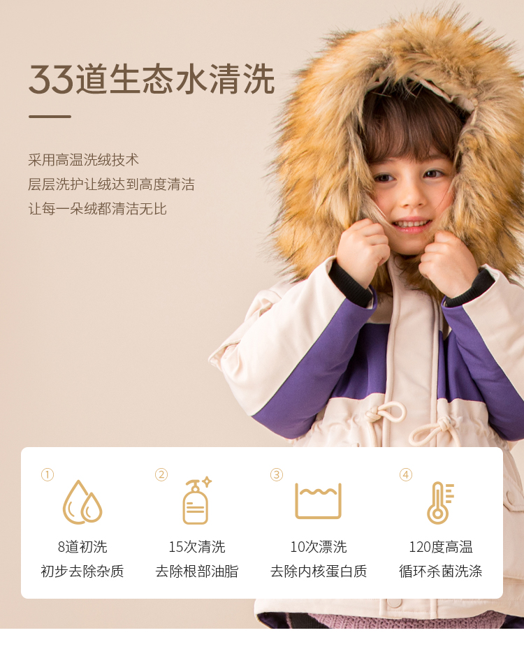 日本人气童装 petitmain 儿童 90白鸭绒羽绒服 图6