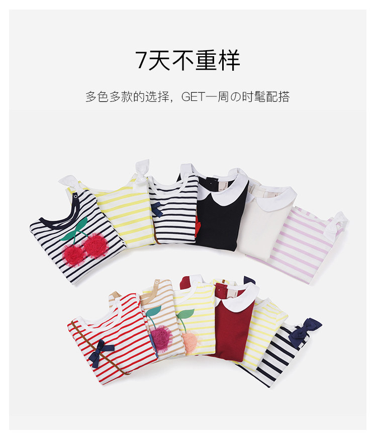 日本超高人气童装品牌 petit main 女童日系时尚纯棉长袖T恤 图2