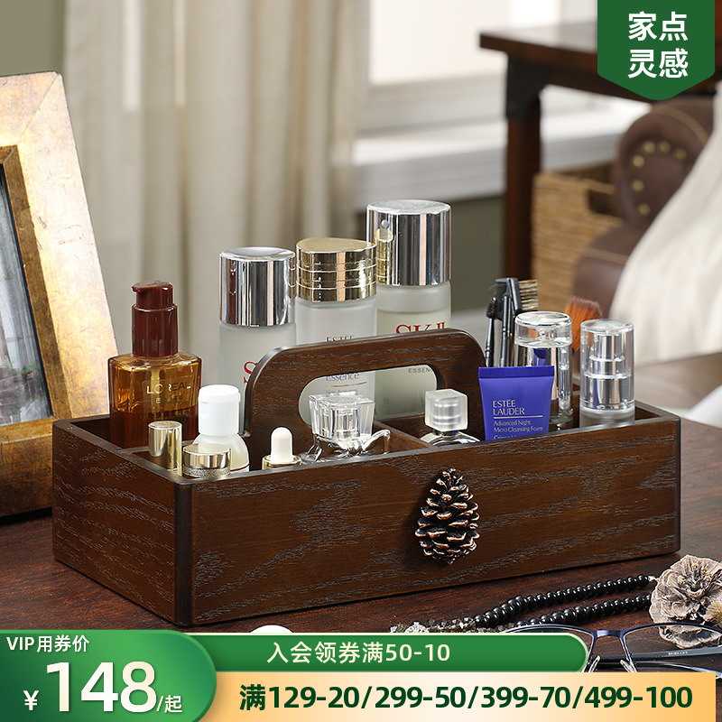 Creative Shelve Swing Pieces Nordic Living Room Tea Table Desktop Toilet Paper Box Light Lavish Remote Control Cosmetic Delicate Containing Box